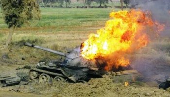 Звуки взрыва танка