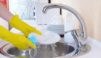 Звуки мытья посуды