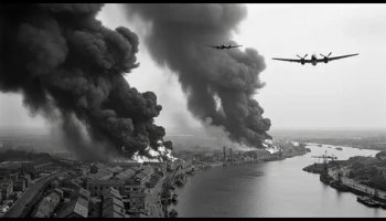 Звуки бомбардировки, взрывов