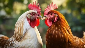 Звуки куриц, петухов