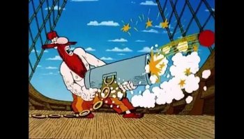 Звуки выстрела, мультфильмов